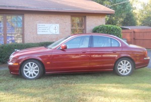 The “RED CAT” for Valentine Day 2015, the 2000 Jaguar S-Type